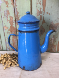 Brocante emaille koffiekan