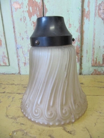 Vintage glass lamp cap