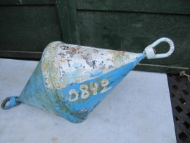 Very old cute metal buoy or float.