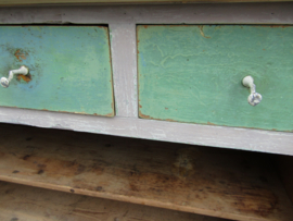 Brocante toonbank  met 3 lades