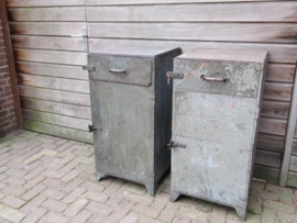 Very old beautiful metal workshop cabinet ***