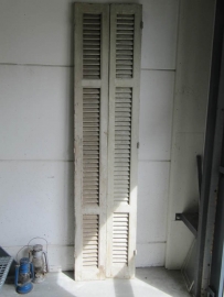 Antique double louvered doors set.