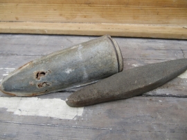 Very old zinc holster for wetsteen