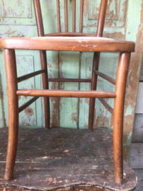 Set of 2 French wooden chairs