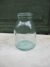 Very old yogurt pot glass