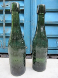 Oude bierfles groen F&R de Keyn Brasseurs Leefdael
