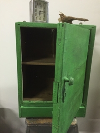 Brown / dark locker with door and drawer