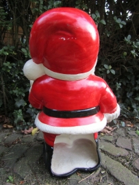 Vintage aardewerk kerstman