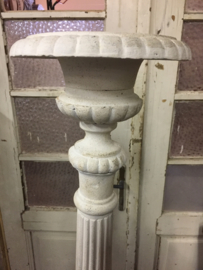 Old high cast iron candlestick