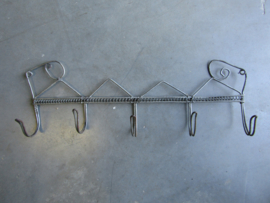 Brocant French metal coat rack