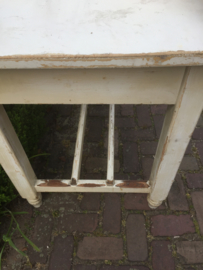 Brocant houten tafel in wit