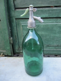 Flea green seltzer bottle
