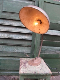 Very old beautiful industrial table lamp