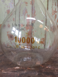 Old glass laboratory bottle 10 liters