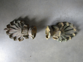 Set antieke bronzen gordijn stoppers