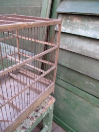 Mooie oude Franse brocante vogelkooi