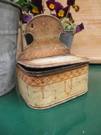 Antique French wall hanging match tray.