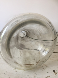 Ancient French glass bottle / fish trap