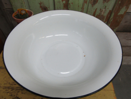 Brocante emaille schaal