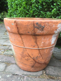 Grote antieke terracotta potten, set van 5