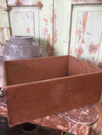 Oude houten kist