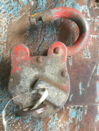 Ijzeren hangslot met sleutel