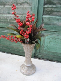 French cast-iron silver vase