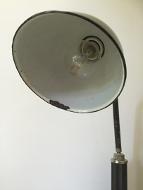 Old industrial black desk lamp
