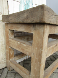 Antiek houten (slagers)hakblok