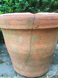 Grote antieke terracotta potten, set van 5