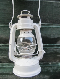 Old white oil lamp