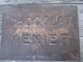 Antiek Frans blik van Menier chocolade