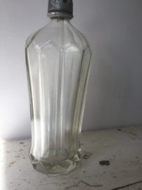 Antieke spuitfles helder glas