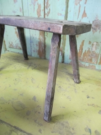 Brocante wooden stool