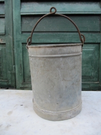 Ancient brocante sinking bucket