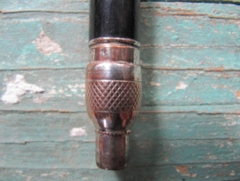 Sigarettenpijpje zwart met zilver