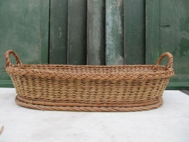 Brocante oval wicker basket