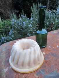 Nice French brocante cake or turban form of pottery