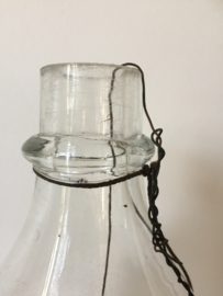 Ancient French glass bottle / fish trap