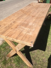Oude houten tafel