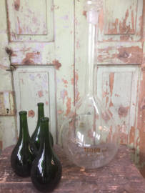 Old glass laboratory bottle 10 liters