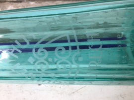 Antieke spuitfles facet groen/blauw
