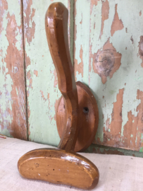 Vintage houten kapstokhaak