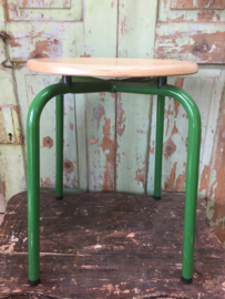 Set van 4 vintage krukken