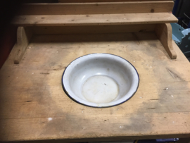 Brocante grenen wastafel