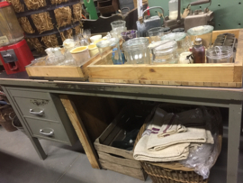 Vintage metalen bureau