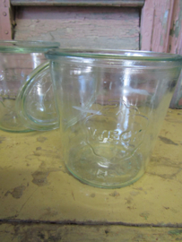 Oude weckpot met deksel