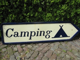 French old sign "Camping"