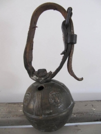 Antique copper (animals) bell on a belt