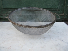 Nice old metal sieve with two ears